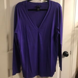 Lane Bryant vneck sweater, purple size 18/20